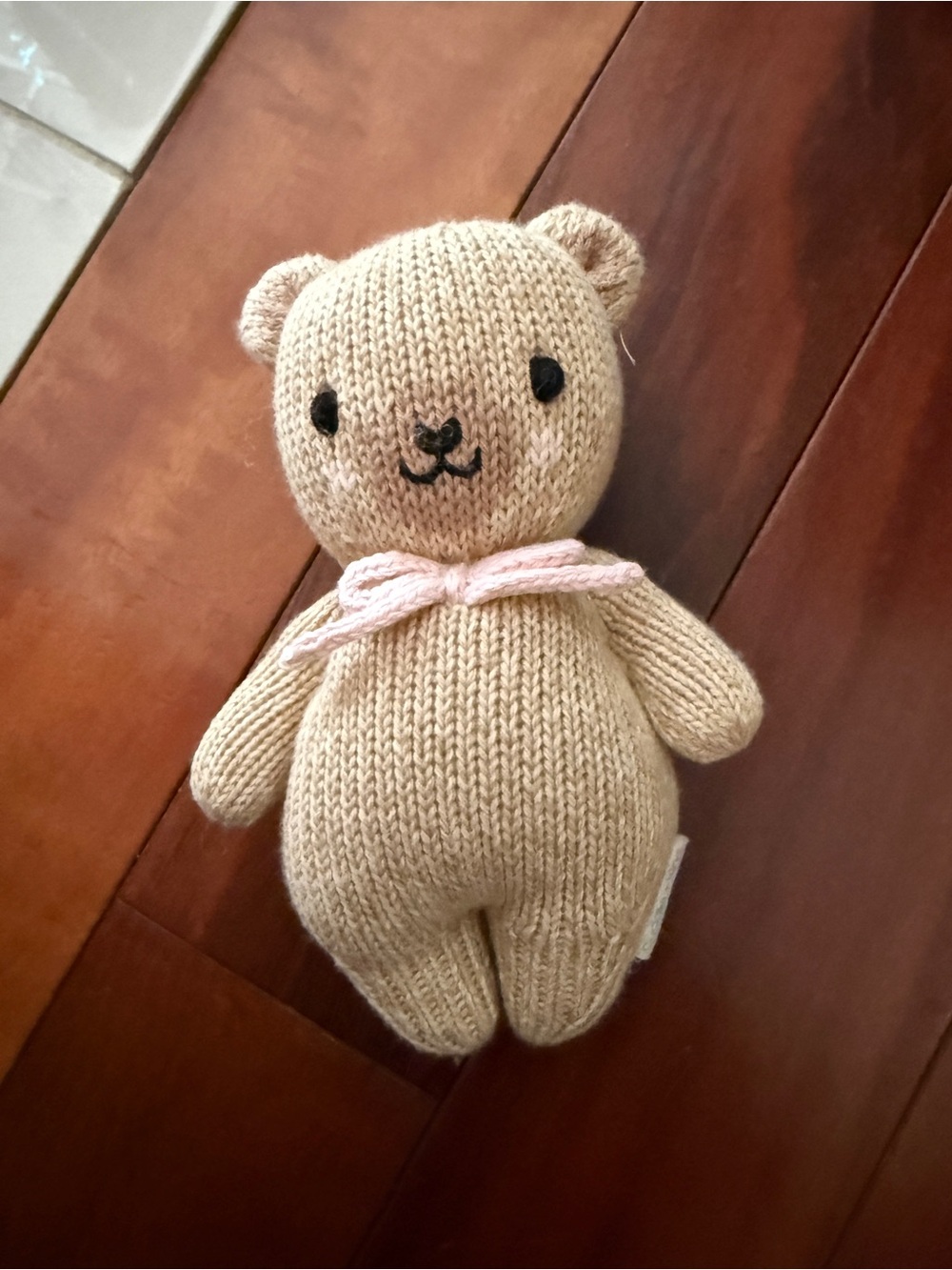Baby Honey Bear Pink Bow
